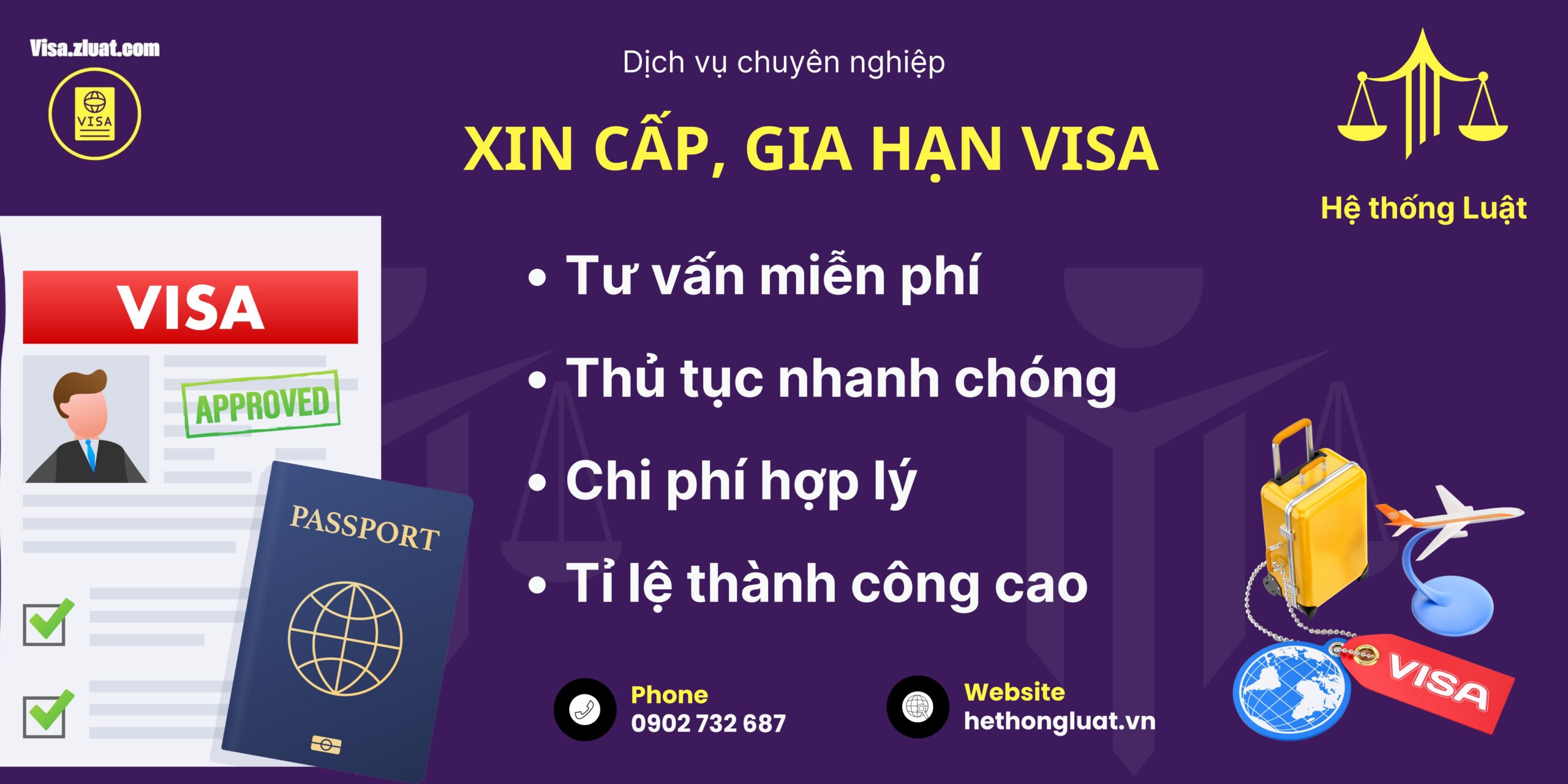 [VISA.ZLUAT.VN] – Trọn gói dịch vụ luật sư gia hạn VISA Nhật ở địa điểm Việt Hồng, Trấn Yên, Yên Bái<br><br> - Ảnh 1
